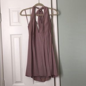 Mauve halter dress